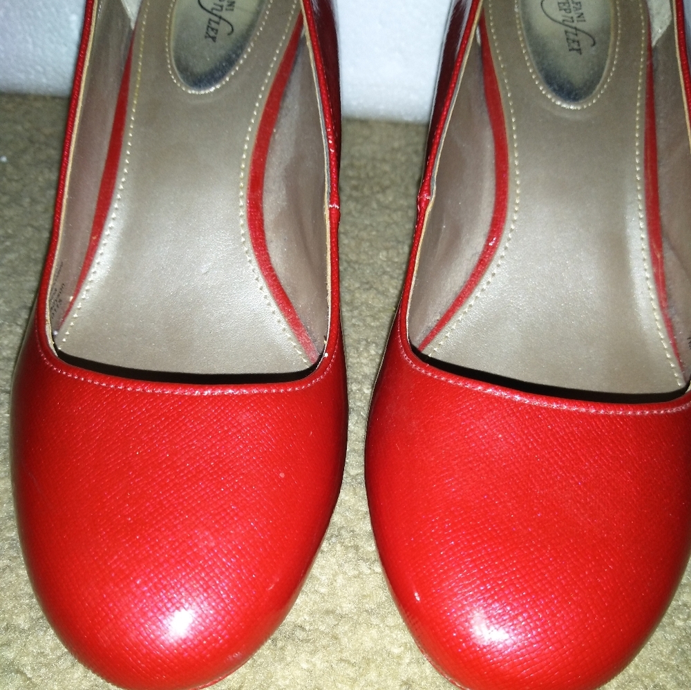 alfani step n flex black heels